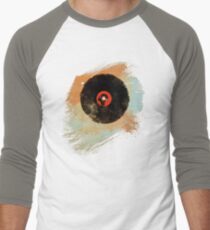 Vinyl Record Retro T-Shirt - Vinyl Records New Grunge Design Men's Baseball ¾ T-Shirt