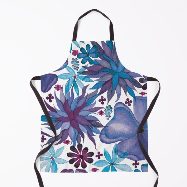 Item preview, Watercolor Blue Flowers designed and sold by HeatherNafeArt.