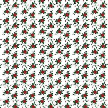 Artwork thumbnail, Red Roses Pattern by V Design Factory