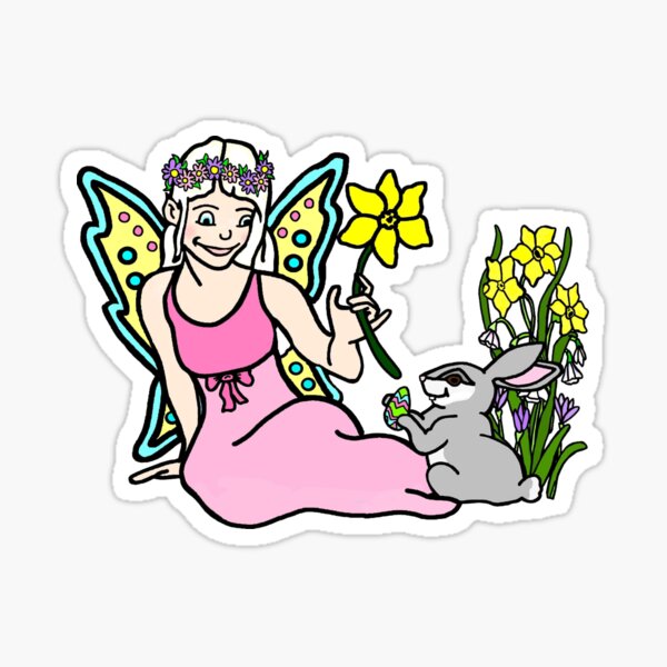 Item preview, Spring Faerie with Bunny designed and sold by imphavok.