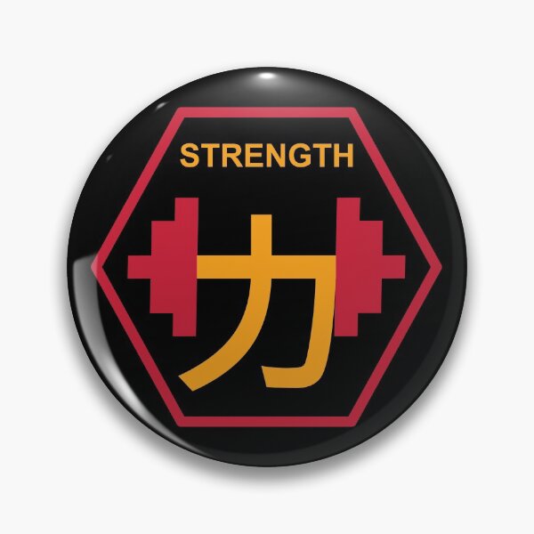 Item preview, Weightlifting, Strength and Power Japanese Kanji Symbols designed and sold by TKsTees.