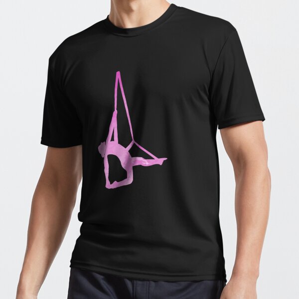 Aerial yoga t-shirt design with woman silhouettes Vector Image