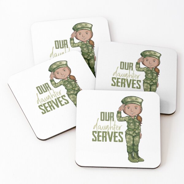 Item preview, Our Daughter Serves! (on White) designed and sold by PawsitiveMum.