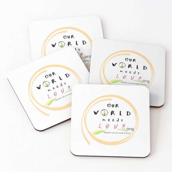 Item preview, Our World Needs Love Logo designed and sold by CoffeeCupLife2.