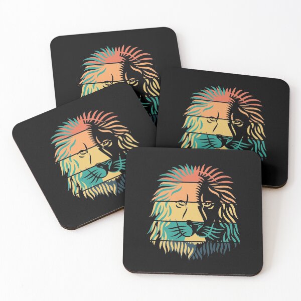 Item preview, Vintage Sunset Retro Lion Head designed and sold by RedQuality.