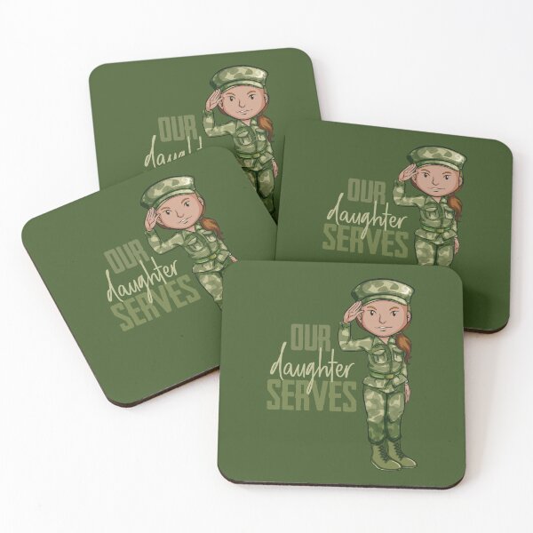 Item preview, Our Daughter Serves! (on Green) designed and sold by PawsitiveMum.