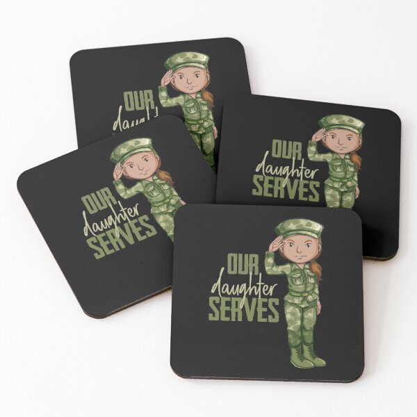 Item preview, Our Daughter Serves! (on Black) designed and sold by PawsitiveMum.