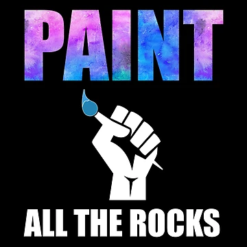Artwork thumbnail, Paint All The Rocks by Cat Lady Designs