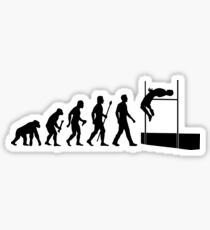 Funny High Jump Evolution Sticker