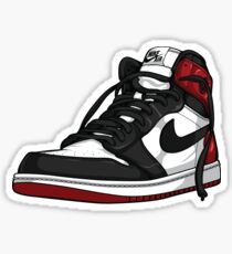 Pegatina Air Jordan 1 "NEGRO DEL PIE"