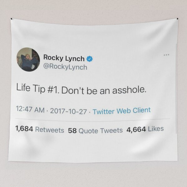 Item preview, Don't Be An Asshole -Rocky Lynch designed and sold by Raina Aubertin.