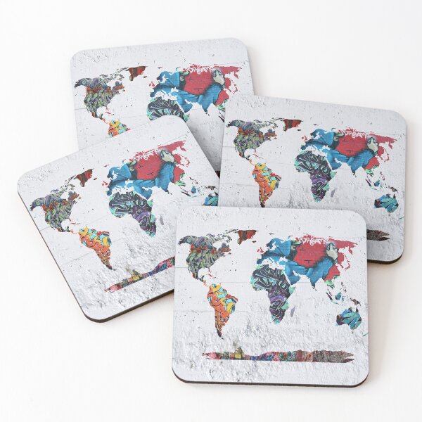 Item preview, map of the world designed and sold by mark ashkenazi.