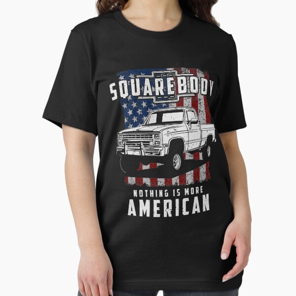 Vista previa del artículo con la obra «Squarebody Nothing is More American Funny Conductor de camioneta pickup con cuerpo cuadrado», diseñado y vendido por abulfaruque.