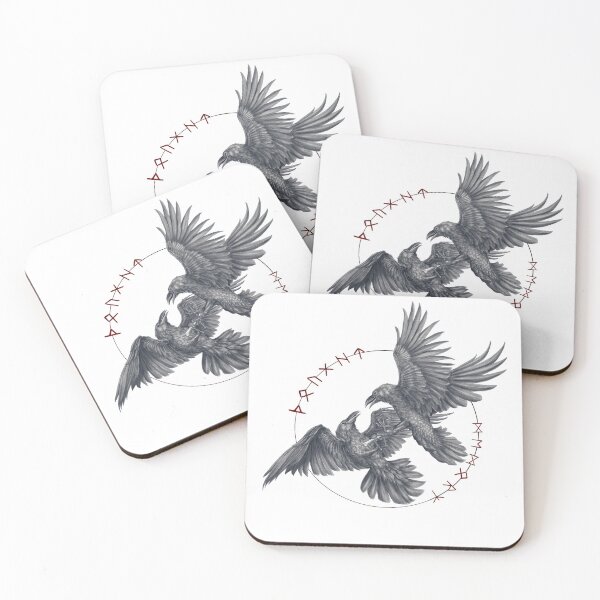 Item preview, Odin's Ravens-Hugin and Munin designed and sold by sdawsonart.