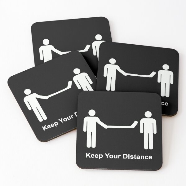 Item preview, Keep Your Distance (White text) designed and sold by Clasicmac.