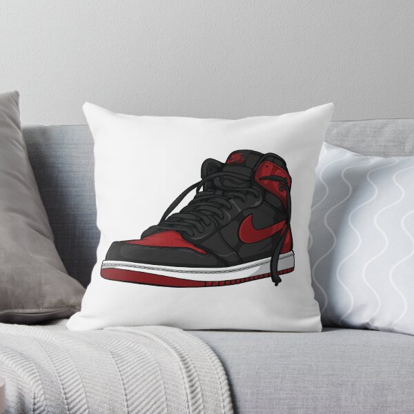 Air Jordan 1 “BRED” Throw Pillow