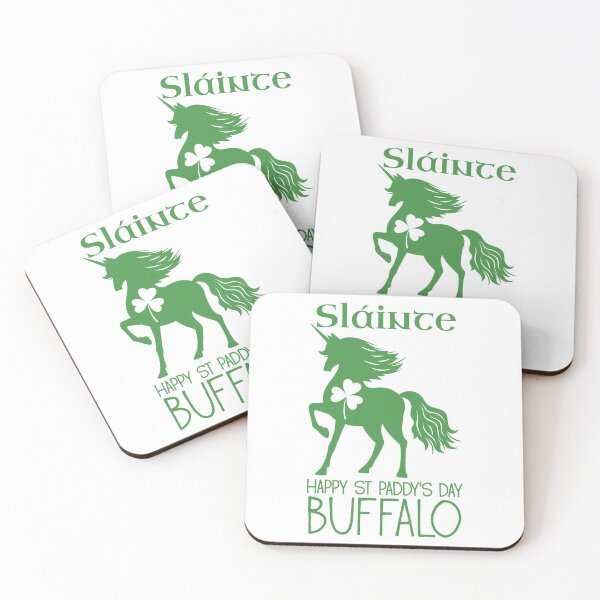 Item preview, Sláinte St Paddys Day Buffalo Lucky Lepricorn Green designed and sold by friendly-fox.