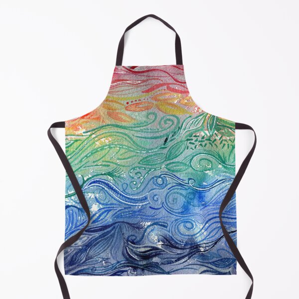 Item preview, Chasing Rainbows - Original intuitive abstract watercolour painting in rainbow colours by Kirsten Bailey designed and sold by klbailey.