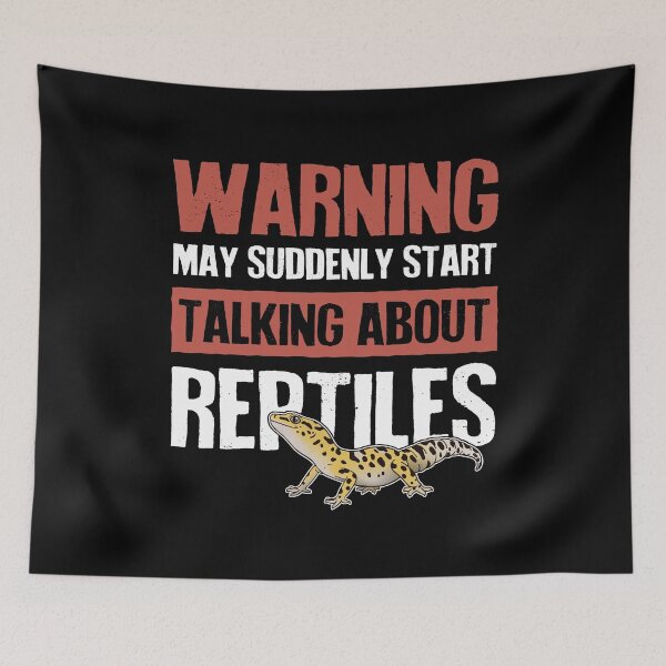 Item preview, Warning Suddenly Talking About Reptiles designed and sold by Clara Hollins.