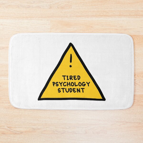 Item preview, Warning Tired Psychology Student- Psychology Design designed and sold by Psychologist's Inventory.