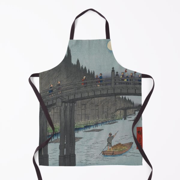 Item preview, Night Kyobashi Bridge Vintage Ukiyo-e Japanese Art designed and sold by VintageArchive.