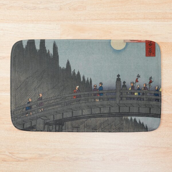 Item preview, Night Kyobashi Bridge Vintage Ukiyo-e Japanese Art designed and sold by VintageArchive.