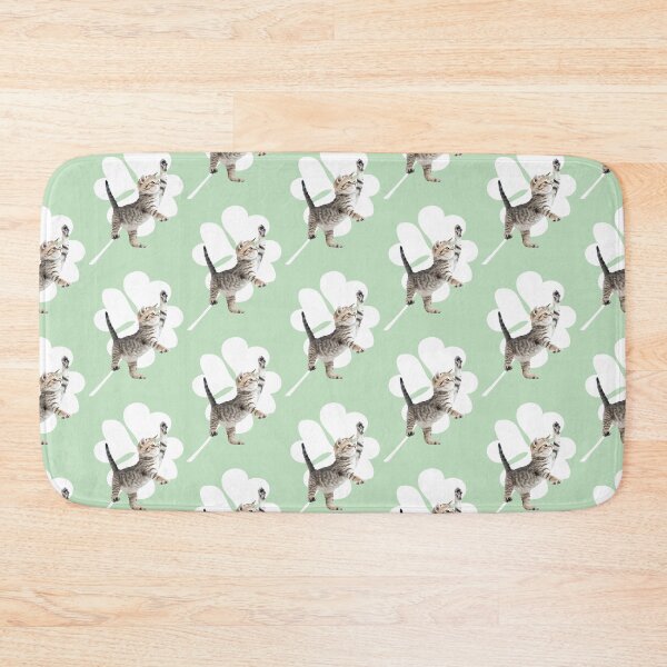 Item preview, Roaring Kitten - Clover (Mint Green) designed and sold by riccagarden.
