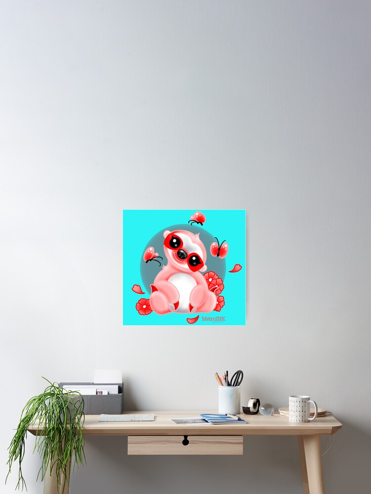 Thumbnail 2 of 3, Poster, Dear Dear Sloth designed and sold by MetroInk.