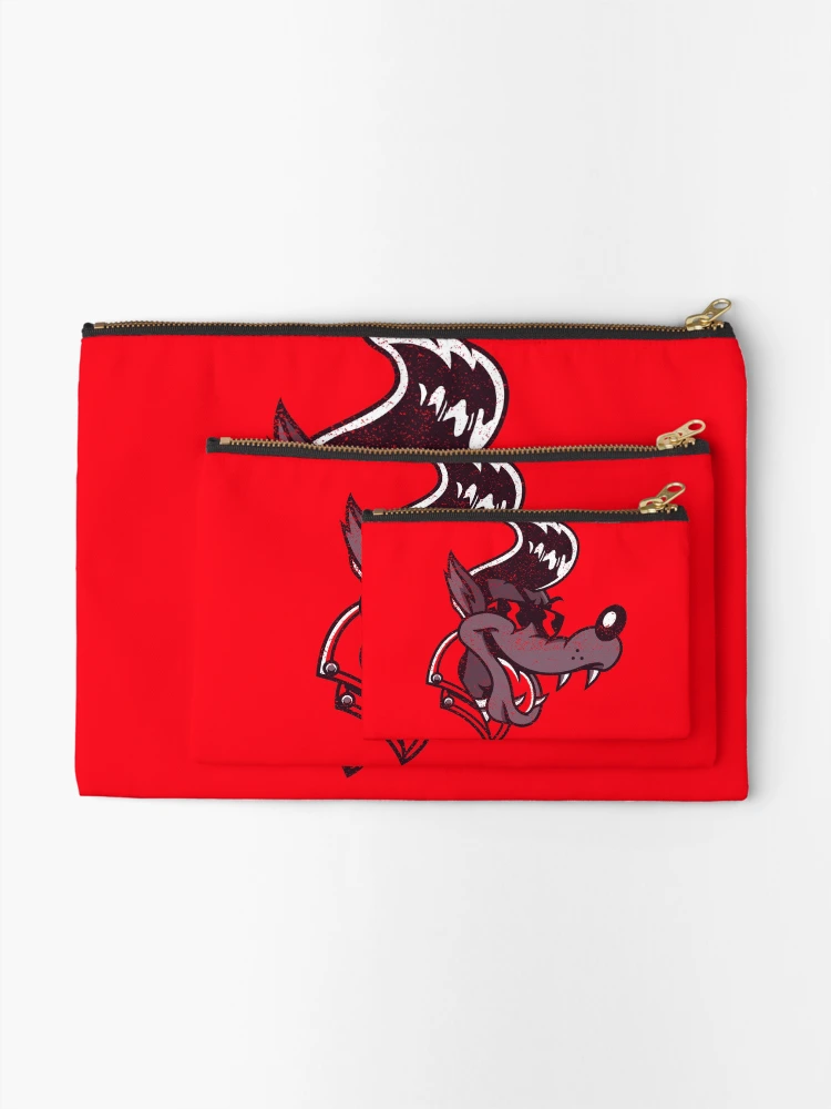 Thumbnail 2 of 4, Zipper Pouch, Rockabilly Wolf designed and sold by RedsStickerShop.