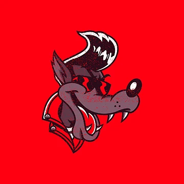 Artwork thumbnail, Rockabilly Wolf by RedsStickerShop