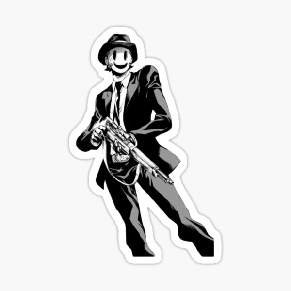 ready to attack high rise invasion trendy mask Sticker