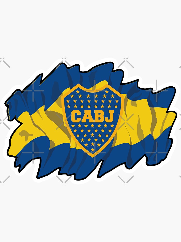 Boca juniors flag drawing | Sticker