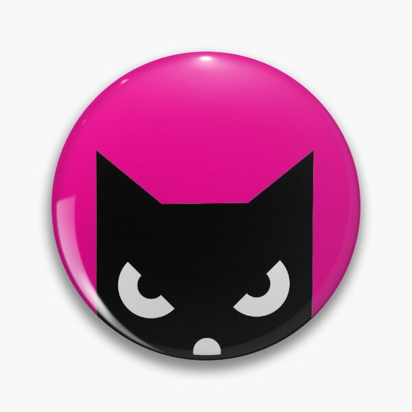 Item preview, Evil cat red moonlight, flat art design designed and sold by mirrorimages.