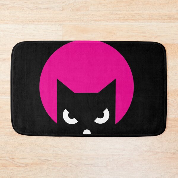 Item preview, Evil cat red moonlight, flat art design designed and sold by mirrorimages.
