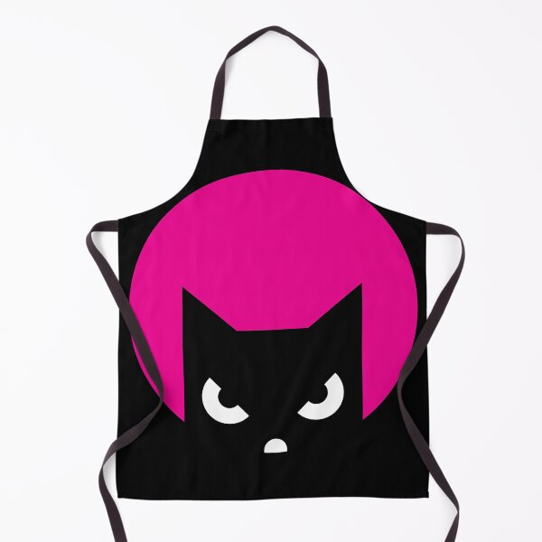 Item preview, Evil cat red moonlight, flat art design designed and sold by mirrorimages.