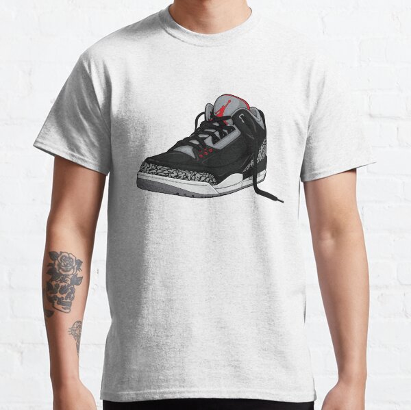 Air Jordan 3 (III) “BLACK & CEMENT” Classic T-Shirt
