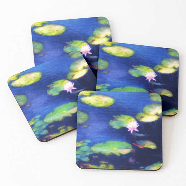 Item preview, Waterlilies on Blue Pond designed and sold by Anne Huth.