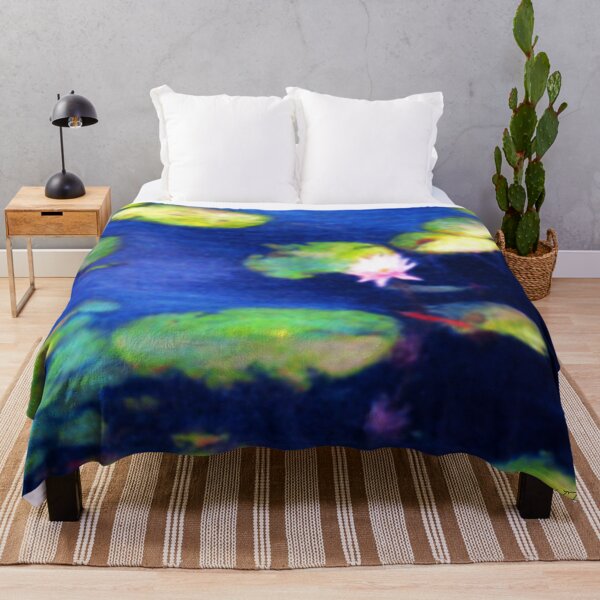Item preview, Waterlilies on Blue Pond designed and sold by Anne Huth.