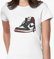 Air Jordan 1 "BLACK TOE" Women's Fitted T-Shirt