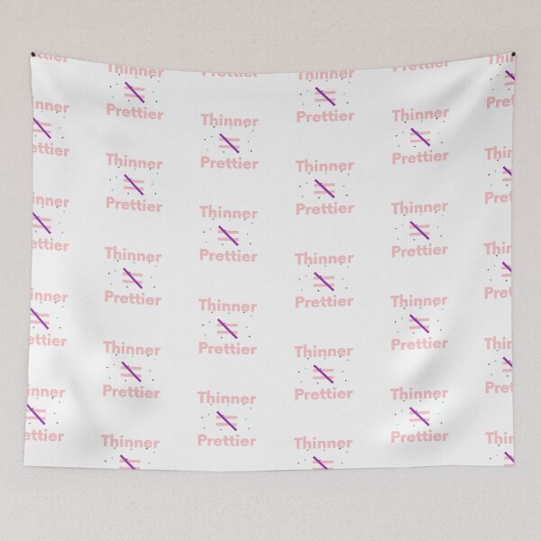 Item preview, Thinner Does Not Equal Prettier Body Positivity Design designed and sold by PetitePeche.