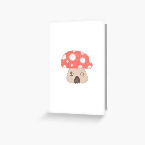 Foxglove Cottage Toadstool Mushroom Town Greeting Card Foxglove Cottage Toadstool Mushroom Town Greeting Card