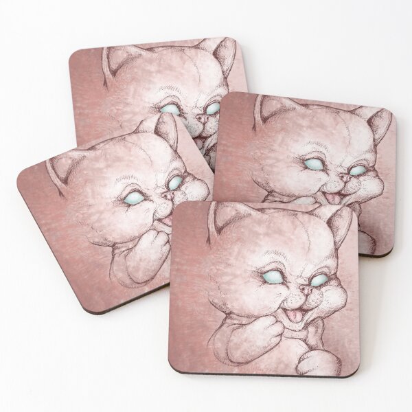 Item preview, kitty-face designed and sold by KublaFineArts.