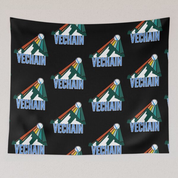 Item preview, Vechain Crypto Mountain Sun Rays designed and sold by Bitcoin-Fashion.