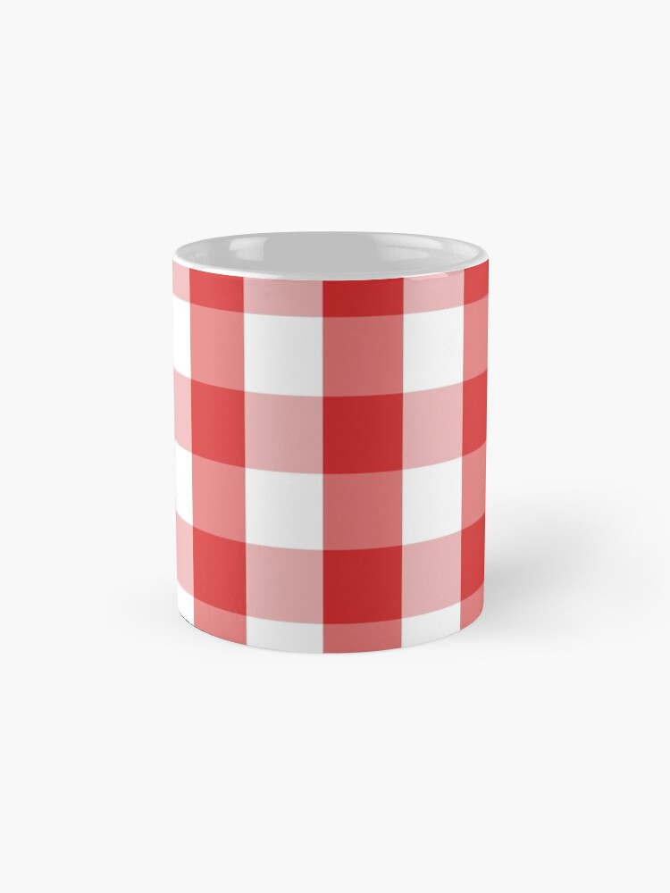 Alternate view of GINGHAM-RED Mug