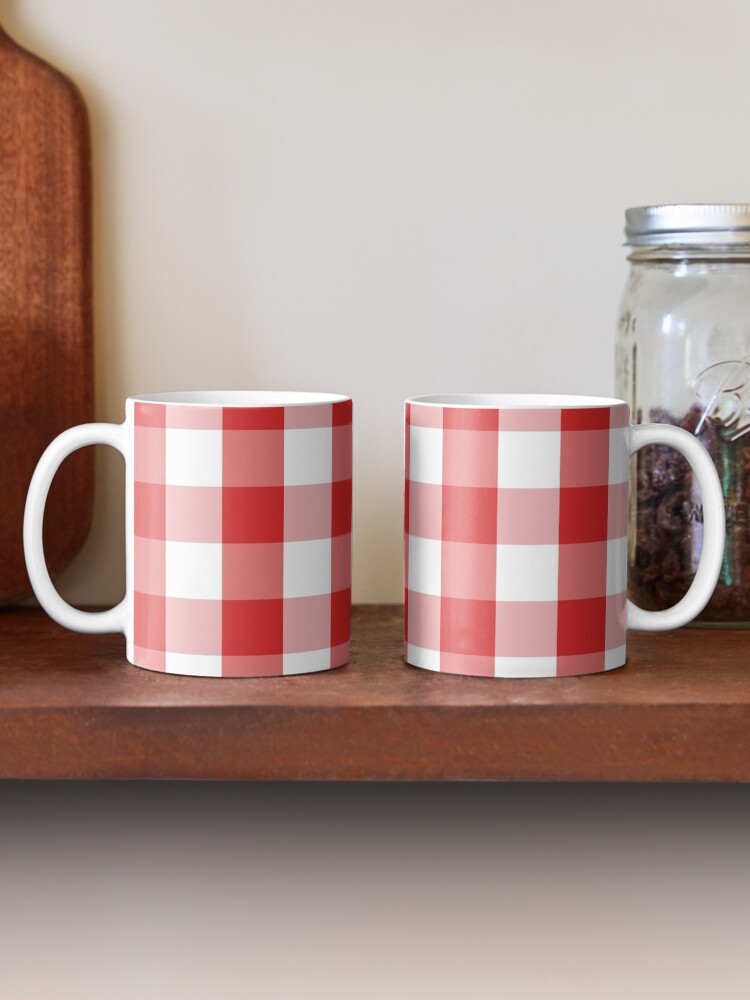 Alternate view of GINGHAM-RED Mug