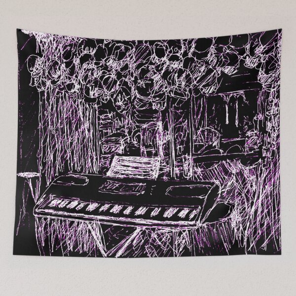 Item preview, Music Room with Cap Collection - Pink and Black designed and sold by Anne Huth.