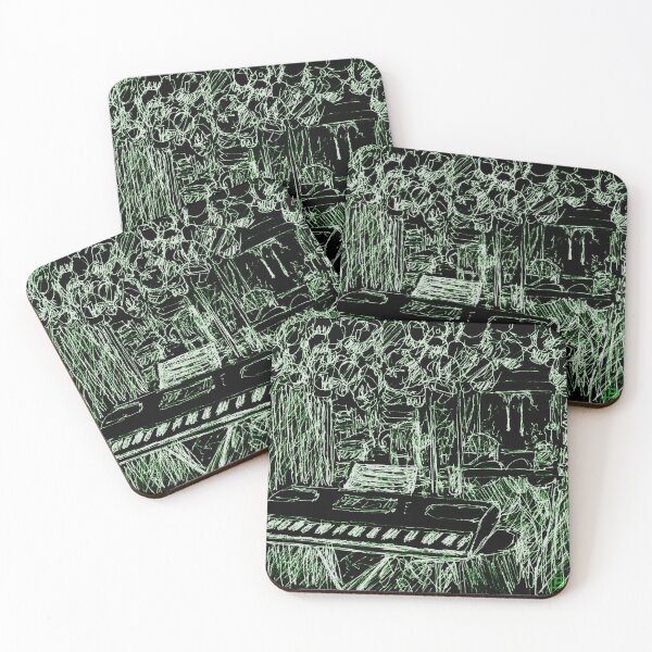 Item preview, Music Room with Cap Collection - Green and Black designed and sold by Anne Huth.