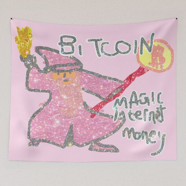 Item preview, Magic Internet Money Pink, Bitcoin Magic Internet Money, Girls Bitcoin, Pretty Bitcoin, Pink Bitcoin,  designed and sold by Anonymousbtb.