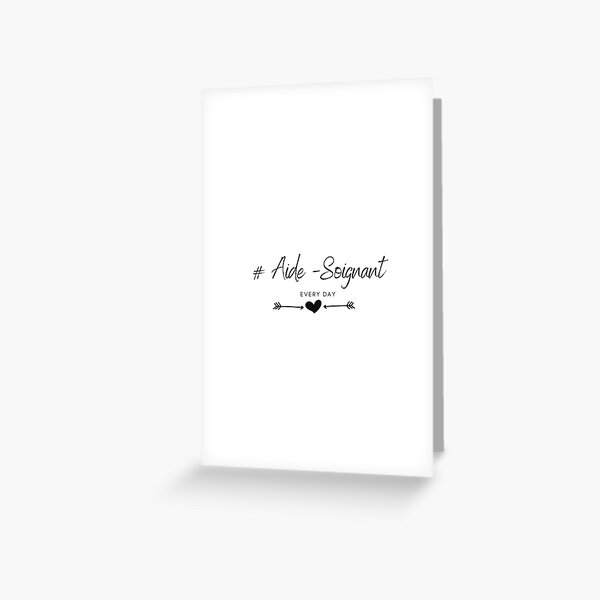 Cartes De Vœux Sur Le Theme Aide Soignante Redbubble