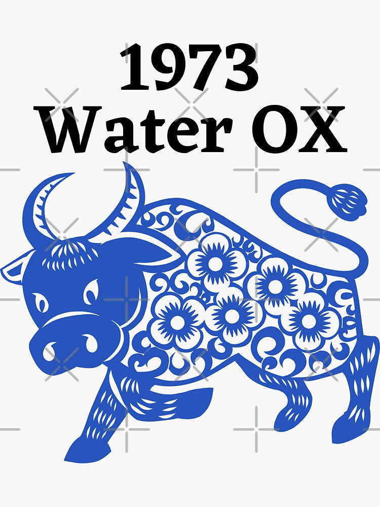 1973 Year of the OX Sticker